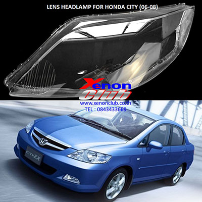 เลนส์ไฟหน้า LENS HEADLAMP FOR HONDA CITY (06-08)