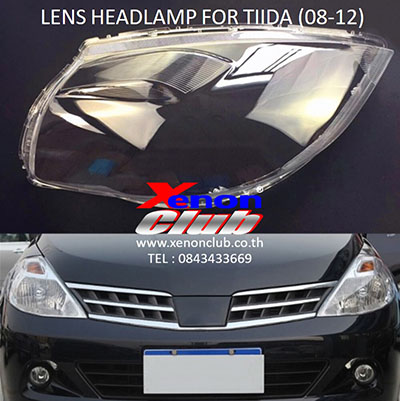 เลนส์ไฟหน้า LENS HEADLAMP FOR NISSAN TIIDA (08-12)